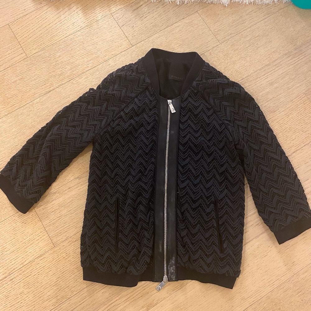 PINKO bomber jacket leather